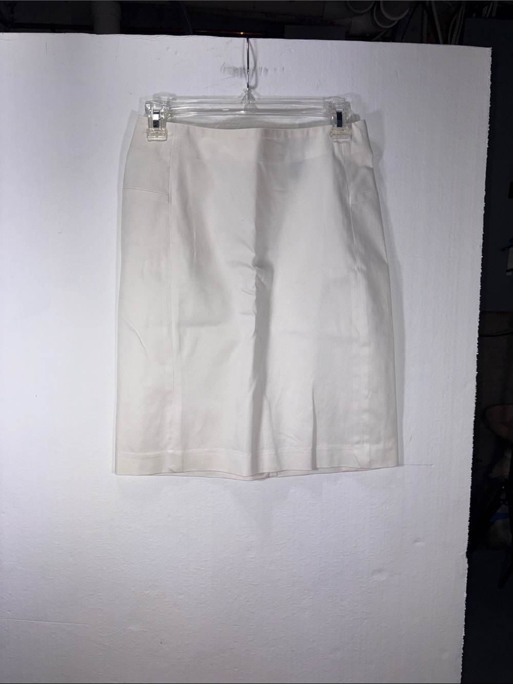 Mossimo Women's White Cotton Skirt with Back Split